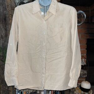 Liz Claiborne Men's Beige Button Down Shirt